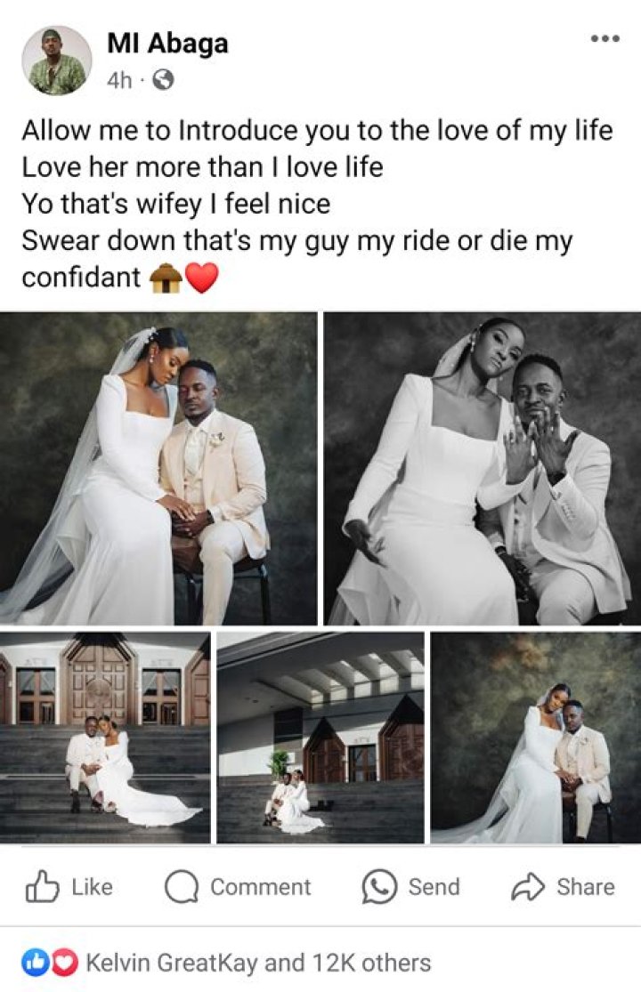 
”Yours Is The Story I Want To Read” Eniola Mafe Professes Love For Husband, MI Abaga 